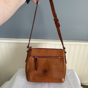 Dooney & Bourke Florentine Leather Allison Shoulder Bag Purse Handbag Brown